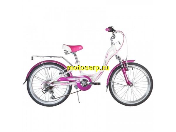 Купить  20" скоростной NOVATRACK ANGEL (Новатрек Ангел) 20"; 6ск; рама-алюминий; тормоз-V-Brake (шт) (0 купить с доставкой по Москве и России, цена, технические характеристики, комплектация фото  - motoserp.ru