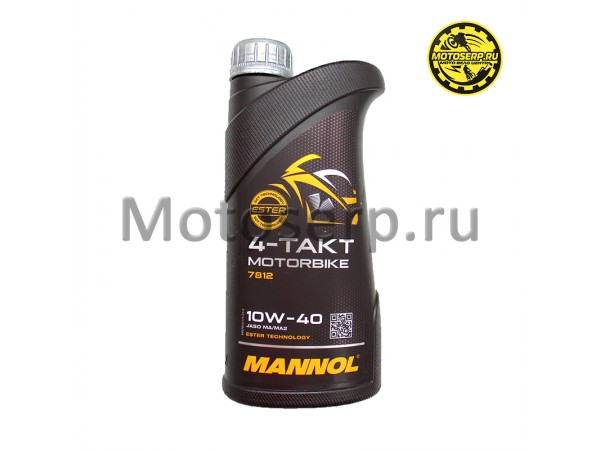 Купить  Масло MANNOL MOTORBIKE 7812 10W40 (синтет.) 1л  (шт) (MANNOL 1962 купить с доставкой по Москве и России, цена, технические характеристики, комплектация фото  - motoserp.ru
