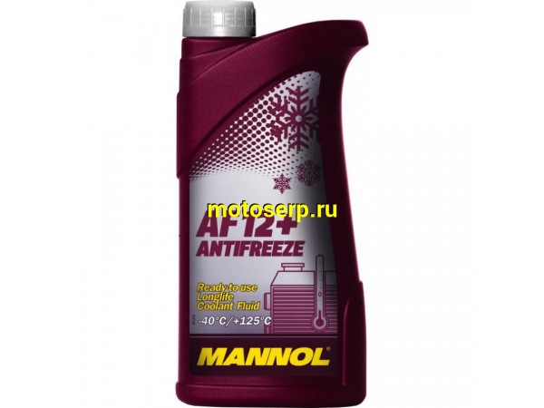 Купить  Антифриз MANNOL LONGLIFE AF12+ 1L Красный (шт) (MANNOL 2038 купить с доставкой по Москве и России, цена, технические характеристики, комплектация фото  - motoserp.ru