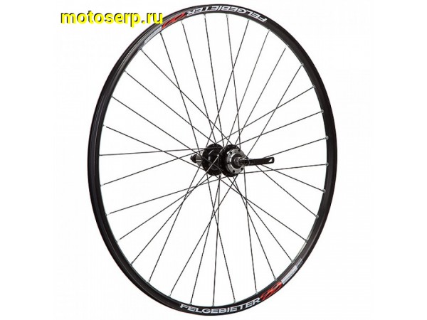 Купить  Колесо 28"/29" двойное заднее под кассету, Disk  с креплен диска на втулке ПРОМ. ПОДШИПНИК (FELGEBIETER) Вело (шт) (Грат Вест Х95043 (з) купить с доставкой по Москве и России, цена, технические характеристики, комплектация фото  - motoserp.ru