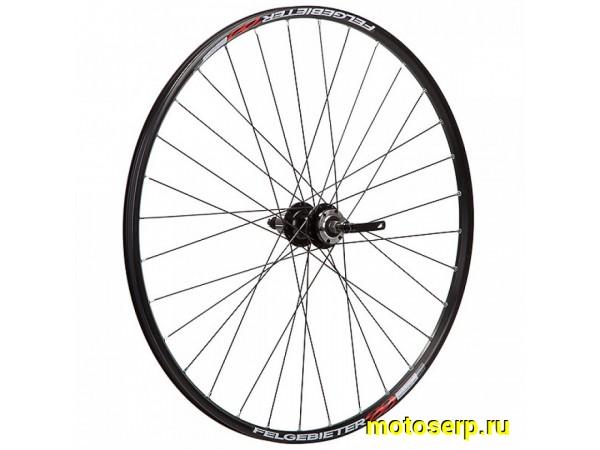 Купить  Колесо 28"/29" двойное заднее под кассету, Disk  с креплен диска на втулке ПРОМ. ПОДШИПНИК (FELGEBIETER) Вело (шт) (Грат Вест Х95043 (з) купить с доставкой по Москве и России, цена, технические характеристики, комплектация фото  - motoserp.ru