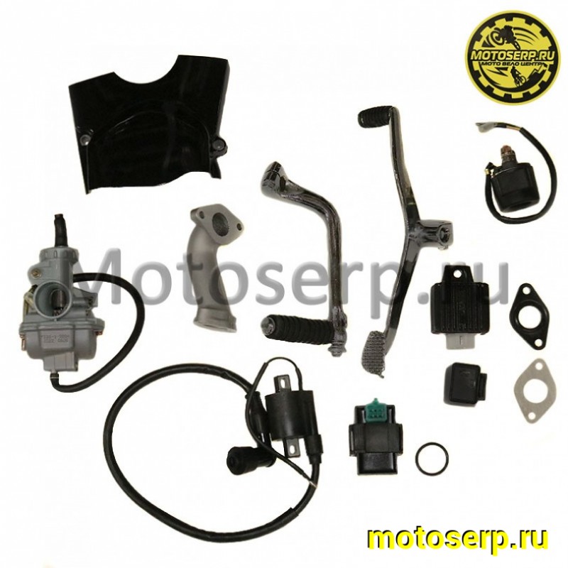 Купить  Двигатель  в сб. 110cc CAB 152FMН (139FMB) 4Т, мех 4ск, 1 вниз+3 вверх ЮП. Альфа,Зодиак, верхний электростарт. (МАРКИРОВКА 49сс) (шт) (MM 36308  купить с доставкой по Москве и России, цена, технические характеристики, комплектация фото  - motoserp.ru