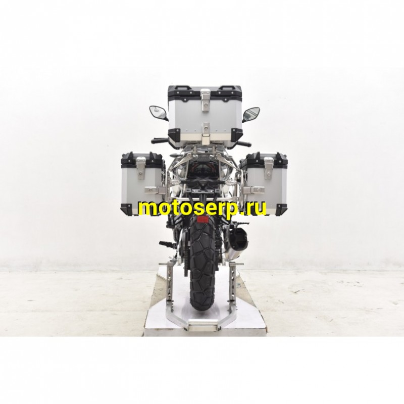 Купить  Мотоцикл внедорожный Regulmoto Discovery 400 Серый (ЭПТС) Тур-эндуро, двиг. CF, ABS , инжект., 6КПП, жидк.охлажд, видеорегистратор, + кофры (шт) купить с доставкой по Москве и России, цена, технические характеристики, комплектация фото  - motoserp.ru