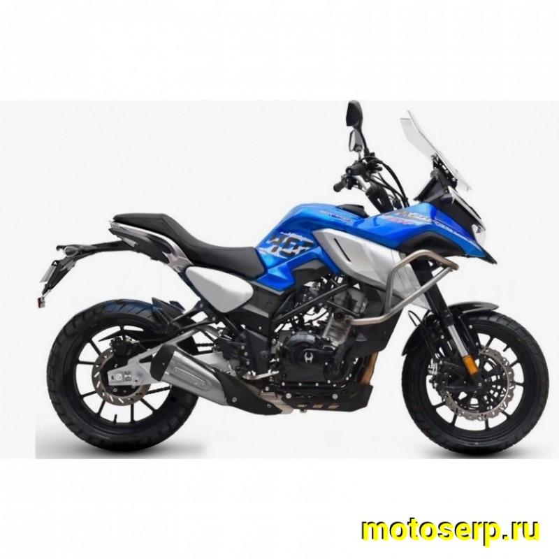 Купить  Мотоцикл внедорожный Regulmoto Discovery 400 Синий (ЭПТС) Тур-эндуро, двиг. CF, ABS , инжект., 6КПП, жидк.охлажд, видеорегистратор. без коф (шт) купить с доставкой по Москве и России, цена, технические характеристики, комплектация фото  - motoserp.ru