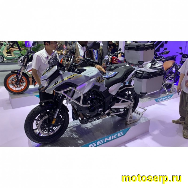 Купить  Мотоцикл внедорожный Regulmoto Discovery 400 Серый (ЭПТС) Тур-эндуро, двиг. CF, ABS , инжект., 6КПП, жидк.охлажд, видеорегистратор, + кофры (шт) купить с доставкой по Москве и России, цена, технические характеристики, комплектация фото  - motoserp.ru
