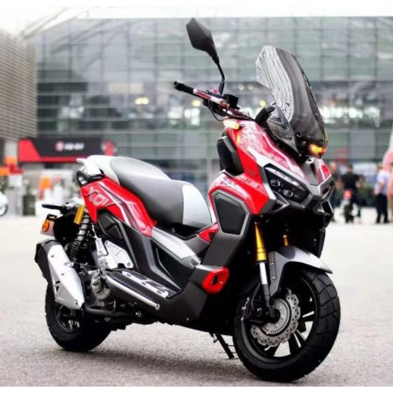 Купить  Скутер Regulmoto XDV PRO 300CC (LJ300T-18) EFI двиг APRILIA SR MAX 300, ABS, инжект. ,вариатор, подвеска KYB регулигуем. Матовый черный (шт) купить с доставкой по Москве и России, цена, технические характеристики, комплектация фото  - motoserp.ru