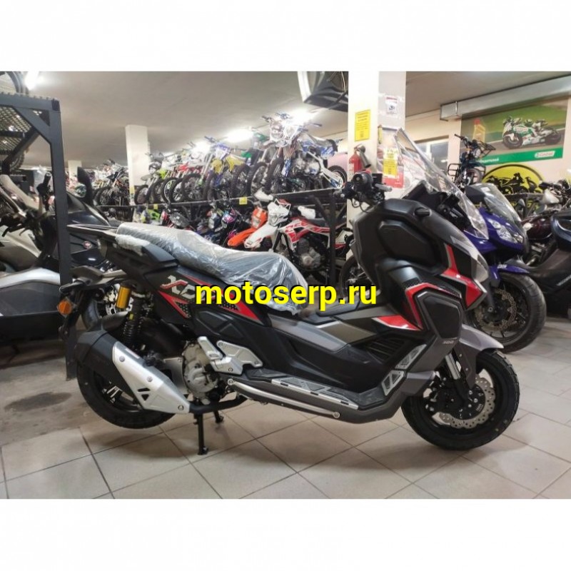 Купить  Скутер Regulmoto XDV PRO 300CC (LJ300T-18) EFI двиг APRILIA SR MAX 300, ABS, инжект. ,вариатор, подвеска KYB регулигуем. Матовый черный (шт) купить с доставкой по Москве и России, цена, технические характеристики, комплектация фото  - motoserp.ru