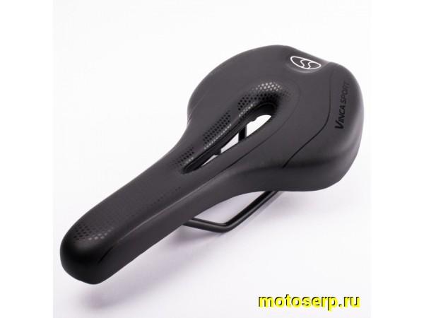 Купить  Седло спорт Vinca Sport с отверстием 270х145мм Вело (шт)  (Бар VS 94 купить с доставкой по Москве и России, цена, технические характеристики, комплектация фото  - motoserp.ru