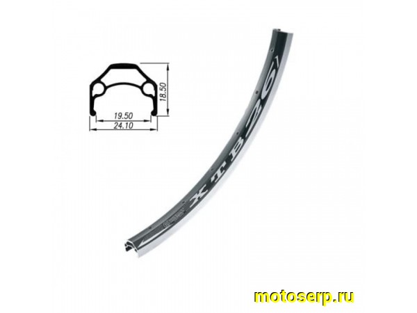 Купить  Обод колеса 26" двойной голый, 36 спиц (Weinmann XTB26 36H*14G) Вело (шт) (Бар WM05 26 (36H) black купить с доставкой по Москве и России, цена, технические характеристики, комплектация фото  - motoserp.ru