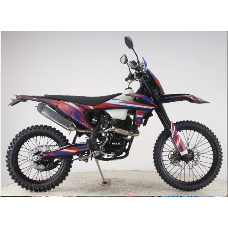 Купить  Мотоцикл Кросс/Эндуро ROLIZ SPORT-009 Выпуск 2023г. (ЭПТС) ZS172FMM-7, (шт) (Roliz (ФОТО купить с доставкой по Москве и России, цена, технические характеристики, комплектация фото  - motoserp.ru