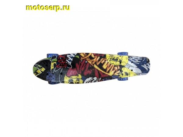 Купить  Скейтборд, ПЕННИ БОРД HEAM PB 703, светодиод. колеса, крепление аллюминий (шт) (Ряб купить с доставкой по Москве и России, цена, технические характеристики, комплектация фото  - motoserp.ru