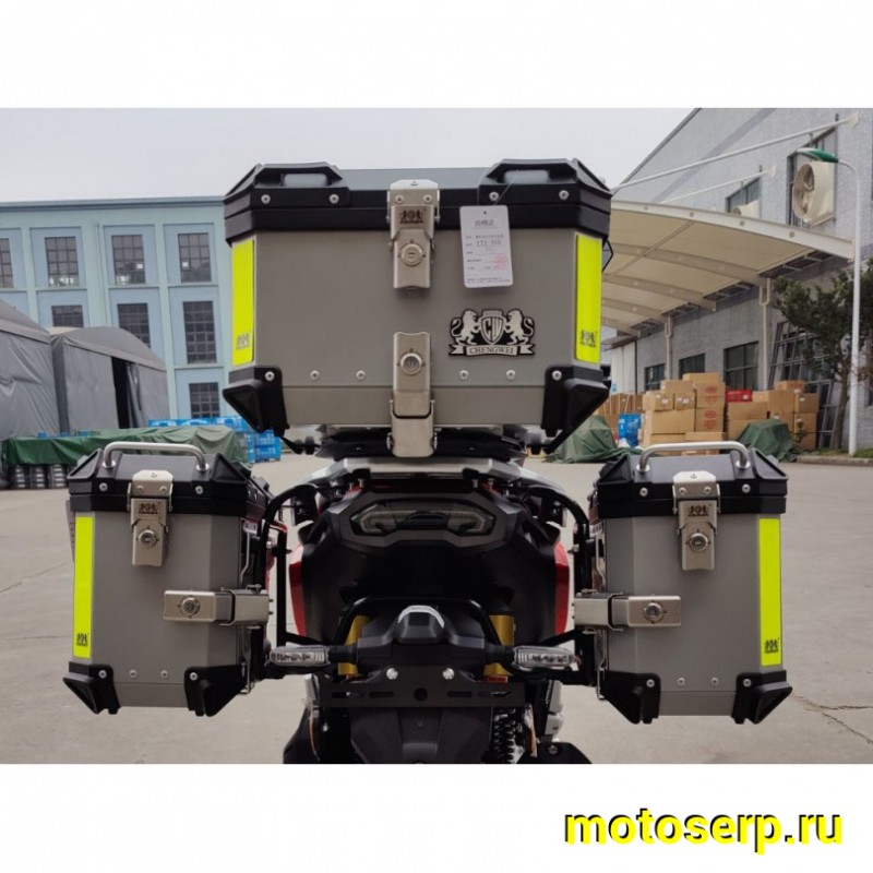 Купить  Кофры алюминиевые 3шт. компл. + крепёжная система Regulmoto XDV (комп) (Regul RM-400984 купить с доставкой по Москве и России, цена, технические характеристики, комплектация фото  - motoserp.ru