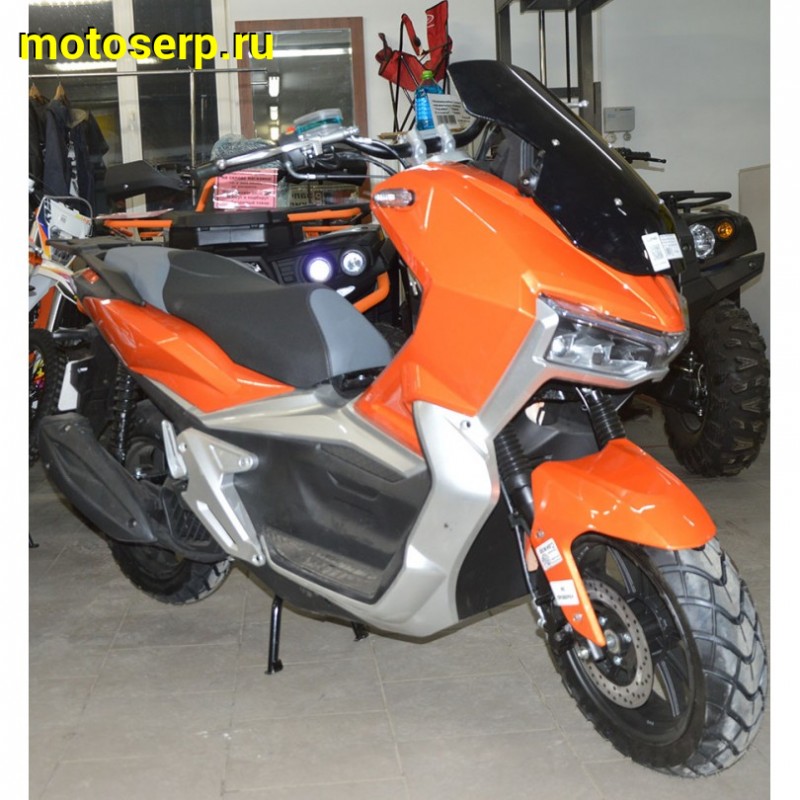 Купить  ====Скутер TRACER ADV 50+ (Трейсер АДВ) Тюнинг+доп ЦПГ и ГБЦ (реплика HONDA X-ADV) 50cc  4Т, кол.13", диск./диск.  (шт) 01500 (MM 47211 купить с доставкой по Москве и России, цена, технические характеристики, комплектация фото  - motoserp.ru