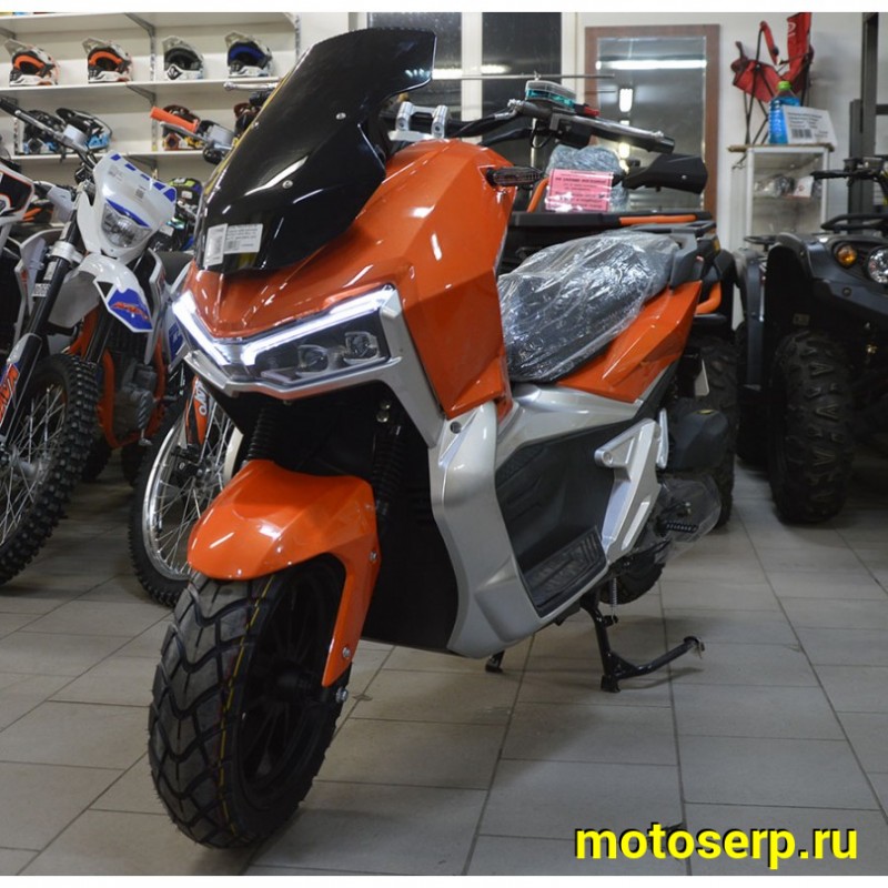 Купить  ====Скутер TRACER ADV 50+ (Трейсер АДВ) Тюнинг+доп ЦПГ и ГБЦ (реплика HONDA X-ADV) 50cc  4Т, кол.13", диск./диск.  (шт) 01500 (MM 47211 купить с доставкой по Москве и России, цена, технические характеристики, комплектация фото  - motoserp.ru