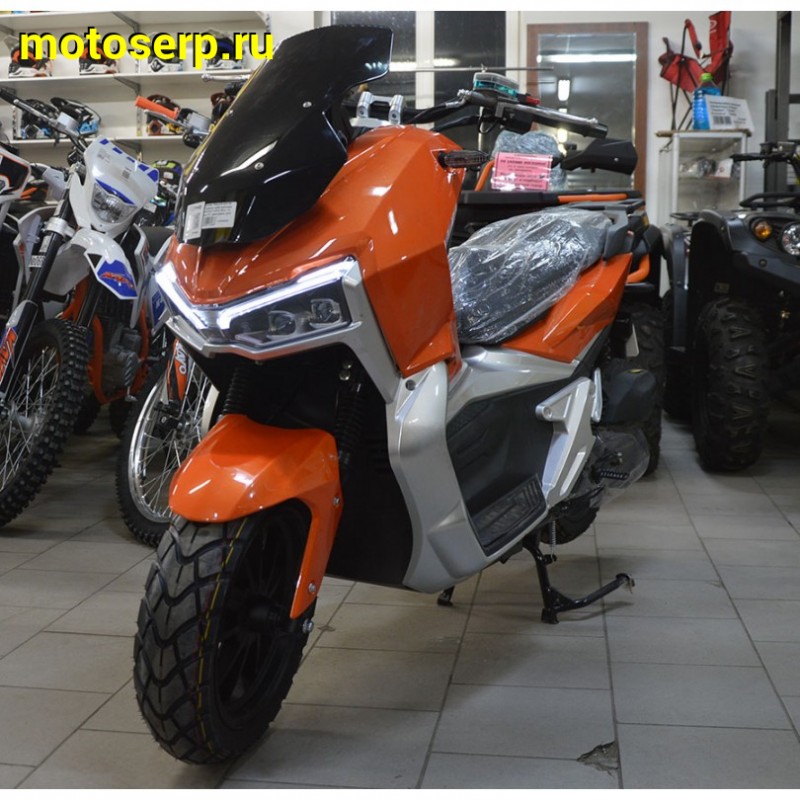 Купить  ====Скутер TRACER ADV 50+ (Трейсер АДВ) Тюнинг+доп ЦПГ и ГБЦ (реплика HONDA X-ADV) 50cc  4Т, кол.13", диск./диск.  (шт) 01500 (MM 47211 купить с доставкой по Москве и России, цена, технические характеристики, комплектация фото  - motoserp.ru