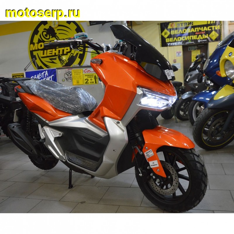 Купить  ====Скутер TRACER ADV 50+ (Трейсер АДВ) Тюнинг+доп ЦПГ и ГБЦ (реплика HONDA X-ADV) 50cc  4Т, кол.13", диск./диск.  (шт) 01500 (MM 47211 купить с доставкой по Москве и России, цена, технические характеристики, комплектация фото  - motoserp.ru