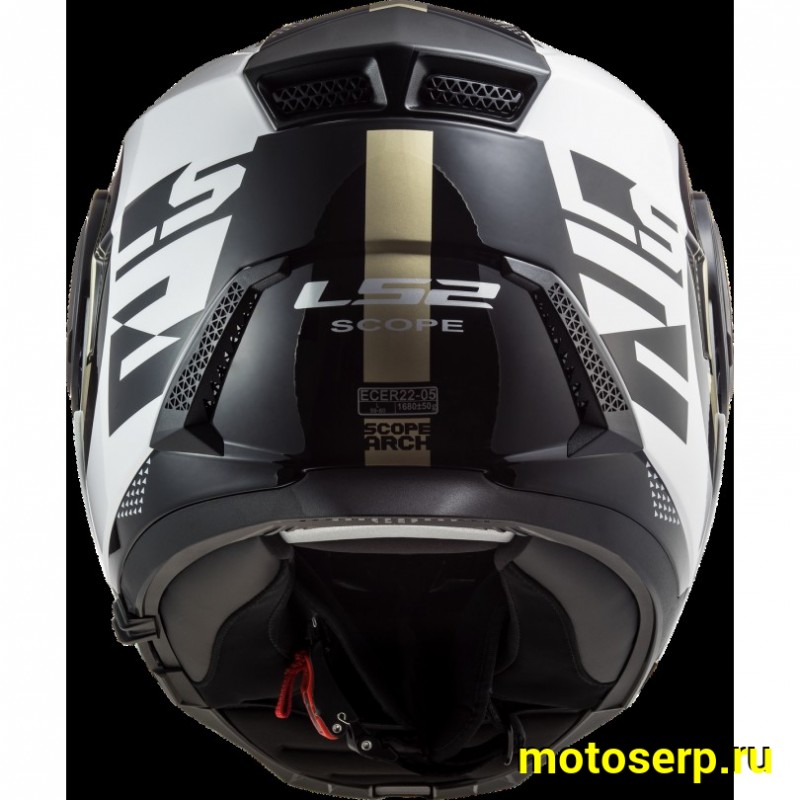 Купить  Шлем трансформер (модуляр) LS2 FF902 SCOPE ARCH Gloss White Titanum XL (шт) (LS2 купить с доставкой по Москве и России, цена, технические характеристики, комплектация фото  - motoserp.ru