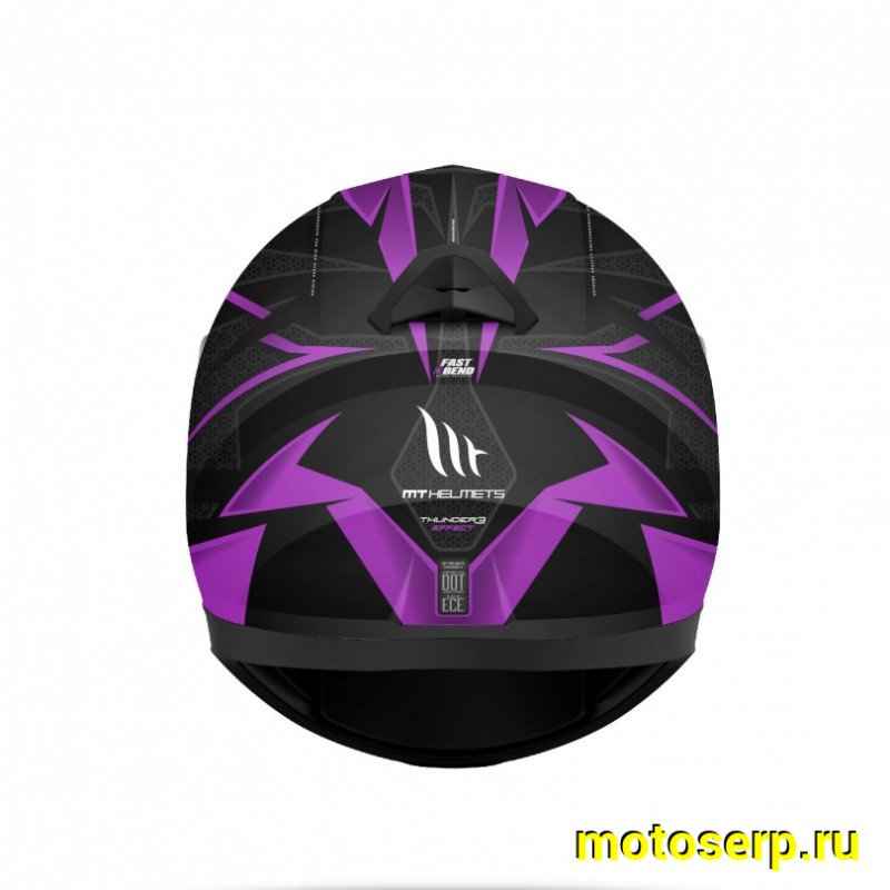 Купить  Шлем закрытый MT THUNDER EFFECT gloss black fucsia (M) интеграл (шт) (LS2 купить с доставкой по Москве и России, цена, технические характеристики, комплектация фото  - motoserp.ru