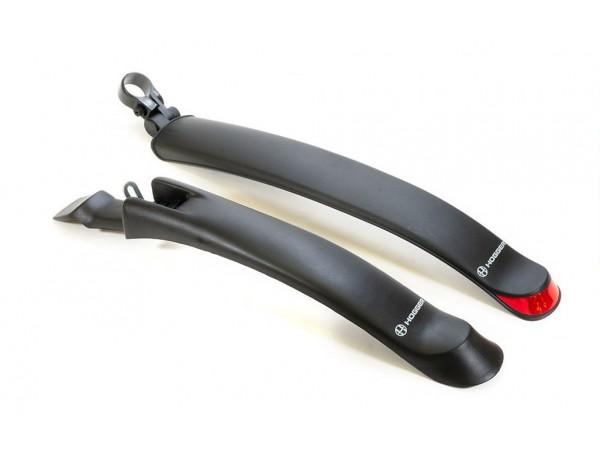 Купить  Крылья пласт 2-х 20"-28" HOGGER из 2х частей, раздвижное с отражателем (пар) (Пан FN-HG-258-0-BK купить с доставкой по Москве и России, цена, технические характеристики, комплектация фото  - motoserp.ru