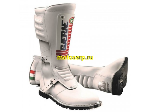 Купить  Мотоботы кросс. GAERNE HERITAGE MX Collection GMX MACH 80 (защ. голени), белый р-р 45" (Ч/З) (пар) (SM 872-1190 купить с доставкой по Москве и России, цена, технические характеристики, комплектация фото  - motoserp.ru