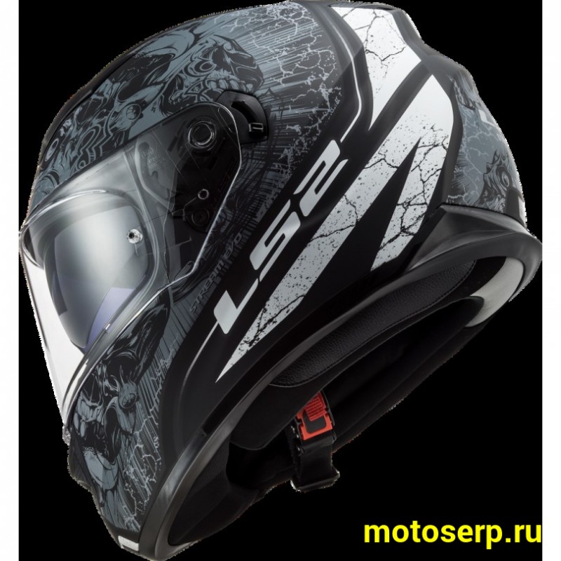 Купить  Шлем закрытый LS2 FF320 STREAM EVO THRONE Matt BlackTitanium (XL) интеграл (шт) (LS2 купить с доставкой по Москве и России, цена, технические характеристики, комплектация фото  - motoserp.ru