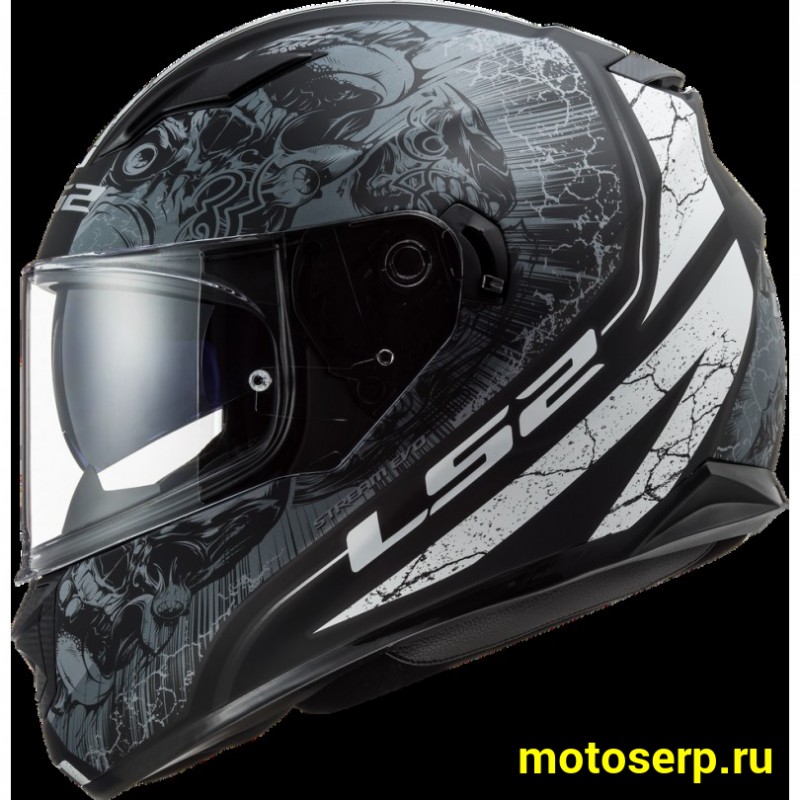 Купить  Шлем закрытый LS2 FF320 STREAM EVO THRONE Matt BlackTitanium (L) интеграл (шт) (LS2 купить с доставкой по Москве и России, цена, технические характеристики, комплектация фото  - motoserp.ru