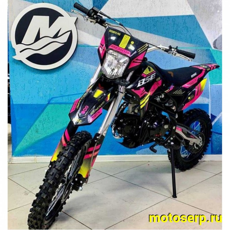 Купить  Питбайк BSE PH 125 AK47 Yellow 17/14", Мех, эл.ст (шт) купить с доставкой по Москве и России, цена, технические характеристики, комплектация фото  - motoserp.ru