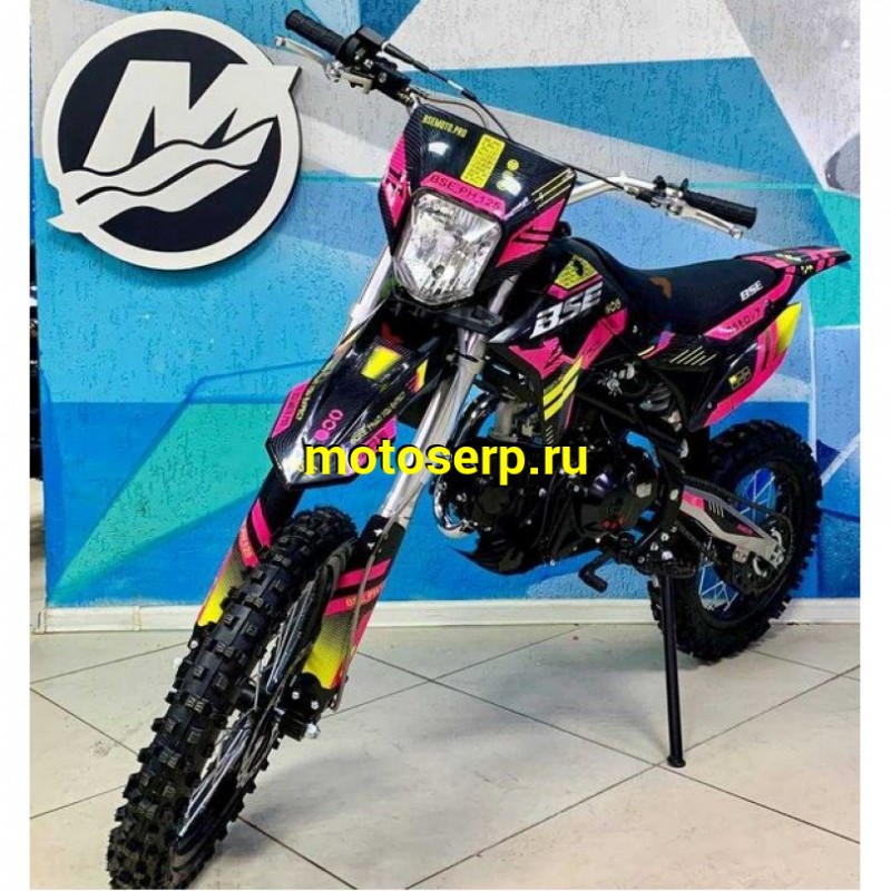 Купить  Питбайк BSE PH 125 AK47 Yellow 17/14", Мех, эл.ст (шт) купить с доставкой по Москве и России, цена, технические характеристики, комплектация фото  - motoserp.ru