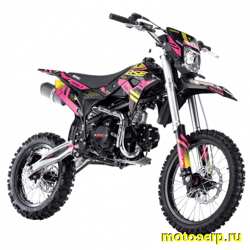 Купить  Питбайк BSE PH 125 AK47 Yellow 17/14", Мех, эл.ст (шт) купить с доставкой по Москве и России, цена, технические характеристики, комплектация фото  - motoserp.ru