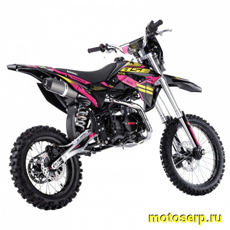 Купить  Питбайк BSE PH 125 AK47 Yellow 17/14", Мех, эл.ст (шт) купить с доставкой по Москве и России, цена, технические характеристики, комплектация фото  - motoserp.ru