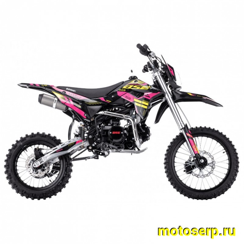 Купить  Питбайк BSE PH 125 AK47 Yellow 17/14", Мех, эл.ст (шт) купить с доставкой по Москве и России, цена, технические характеристики, комплектация фото  - motoserp.ru