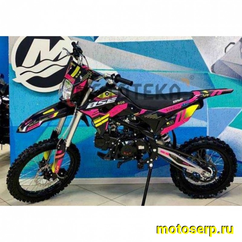 Купить  Питбайк BSE PH 125 AK47 Yellow 17/14", Мех, эл.ст (шт) купить с доставкой по Москве и России, цена, технические характеристики, комплектация фото  - motoserp.ru