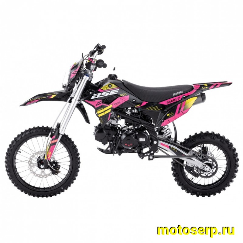 Купить  Питбайк BSE PH 125 AK47 Yellow 17/14", Мех, эл.ст (шт) купить с доставкой по Москве и России, цена, технические характеристики, комплектация фото  - motoserp.ru