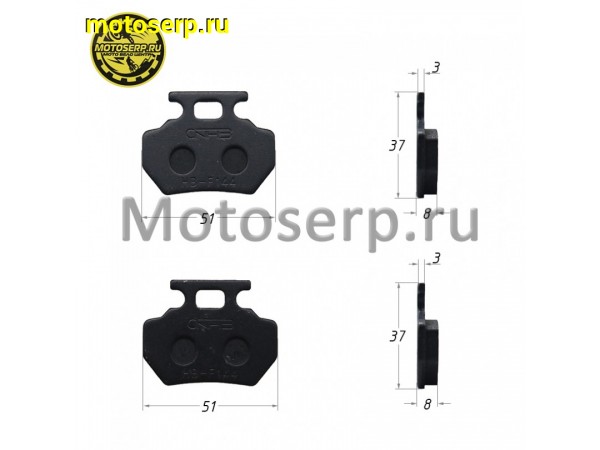 Купить  Колодки тормозные диск KAYO (пер/зад) AU150,AU150CVT,AU180,задние AT110,AU125, пер. AU200, KAYO BULL 2B, BULL 3C (2020г) и др. (пар)  (SM 151-1600  купить с доставкой по Москве и России, цена, технические характеристики, комплектация фото  - motoserp.ru