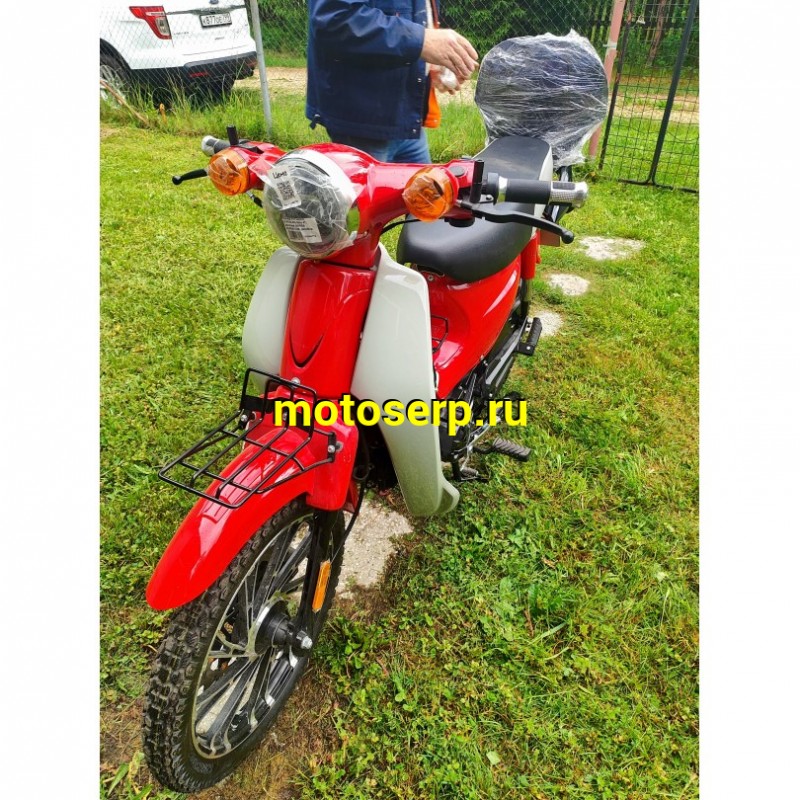 Купить  Мопед MM GATAN (ГАТАН-50) 50сс 4Т, реплика  HONDA SUPER CUBE, диск/бар. 17" багажн, спинка, стекло. (шт) 0110 (MM  купить с доставкой по Москве и России, цена, технические характеристики, комплектация фото  - motoserp.ru