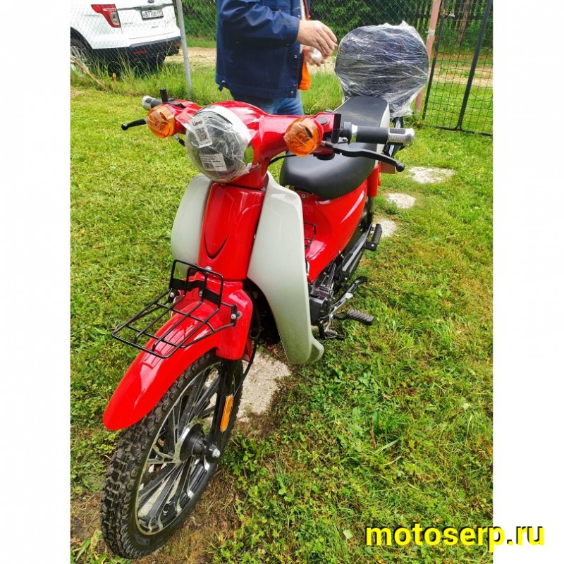 Купить  Мопед MM GATAN (ГАТАН-50) 50сс 4Т, реплика  HONDA SUPER CUBE, диск/бар. 17" багажн, спинка, стекло. (шт) 0110 (MM  купить с доставкой по Москве и России, цена, технические характеристики, комплектация фото  - motoserp.ru