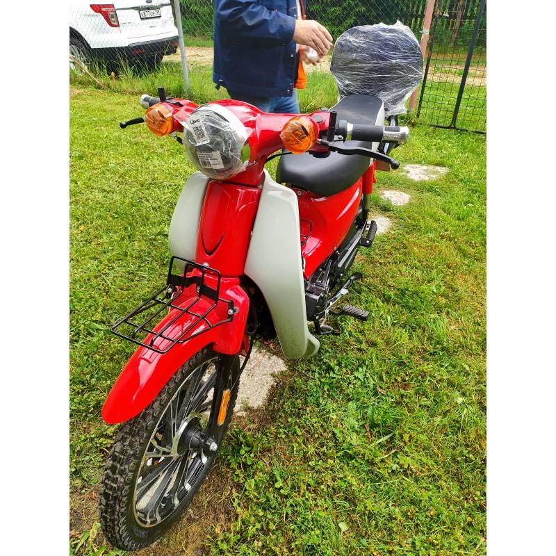 Купить  Мопед MM GATAN (ГАТАН-50) 50сс 4Т, реплика  HONDA SUPER CUBE, диск/бар. 17" багажн, спинка, стекло. (шт) 0110 (MM  купить с доставкой по Москве и России, цена, технические характеристики, комплектация фото  - motoserp.ru