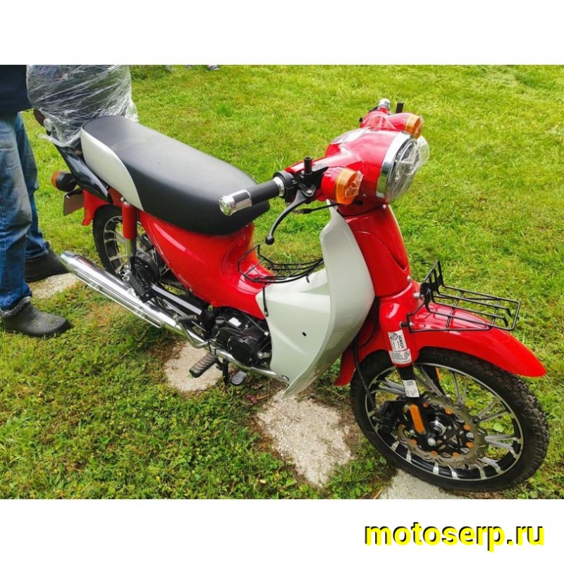 Купить  Мопед MM GATAN (ГАТАН-50) 50сс 4Т, реплика  HONDA SUPER CUBE, диск/бар. 17" багажн, спинка, стекло. (шт) 0110 (MM  купить с доставкой по Москве и России, цена, технические характеристики, комплектация фото  - motoserp.ru