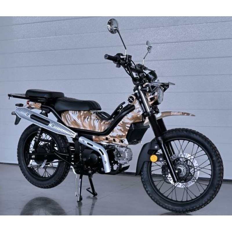 Купить  Мопед MM XTRAIL (ИксТраил - 50)  реплика Honda TRAIL  50сс 4Т, диск/бар. 18"/16". длиннобазн. широкий багажник (шт) 01100 (MM (0 купить с доставкой по Москве и России, цена, технические характеристики, комплектация фото  - motoserp.ru