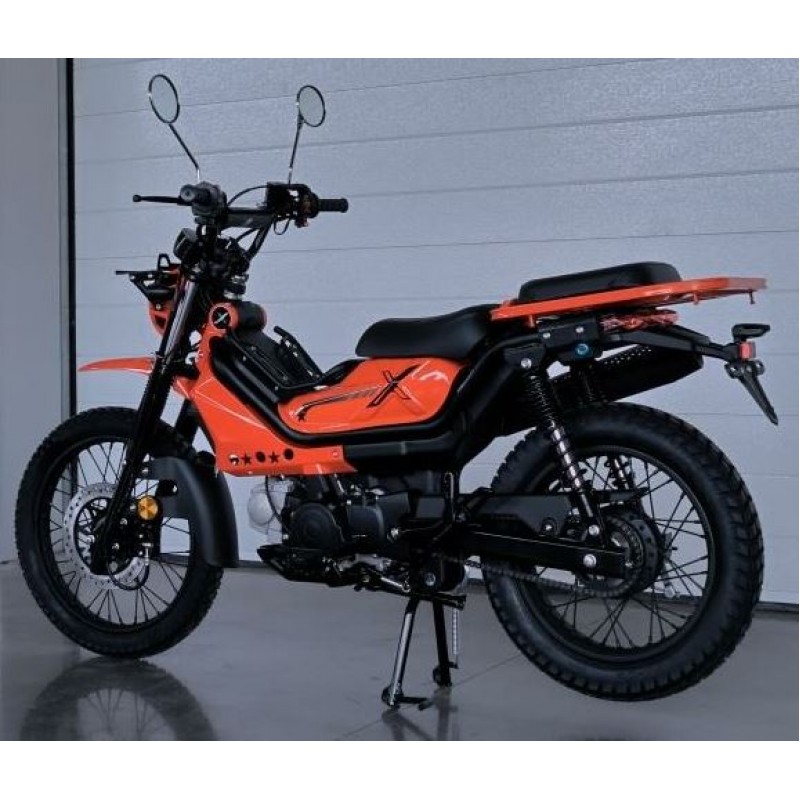 Купить  Мопед MM XTRAIL (ИксТраил - 50)  реплика Honda TRAIL  50сс 4Т, диск/бар. 18"/16". длиннобазн. широкий багажник (шт) 01100 (MM (0 купить с доставкой по Москве и России, цена, технические характеристики, комплектация фото  - motoserp.ru