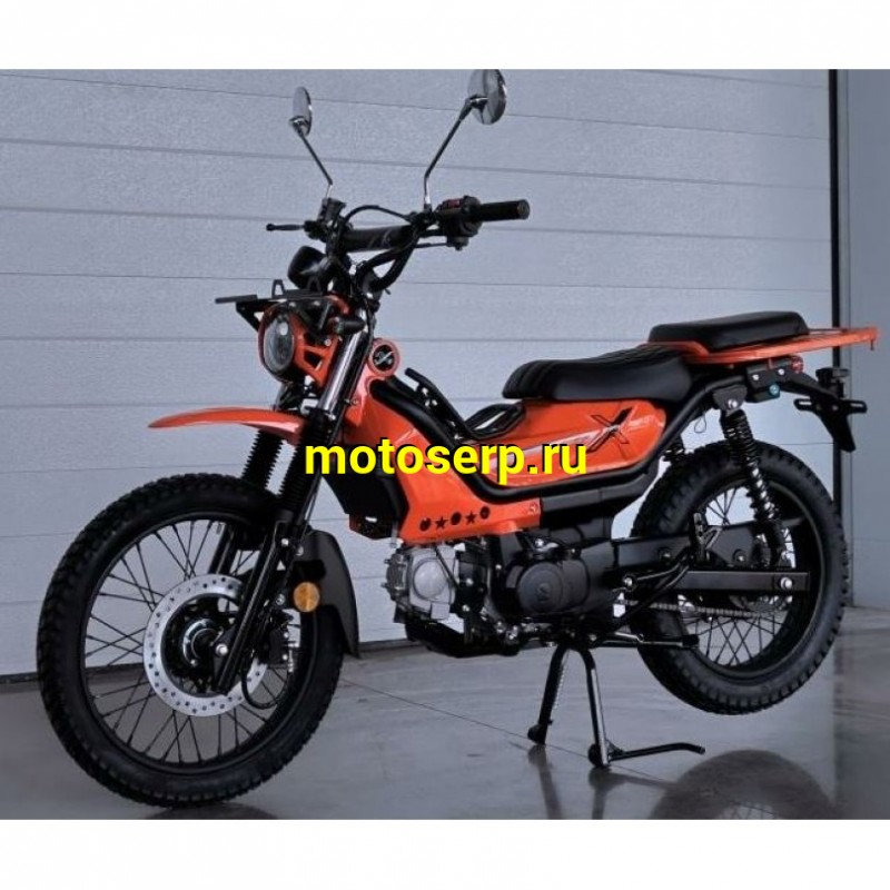 Купить  Мопед MM XTRAIL (ИксТраил - 50)  реплика Honda TRAIL  50сс 4Т, диск/бар. 18"/16". длиннобазн. широкий багажник (шт) 01100 (MM (0 купить с доставкой по Москве и России, цена, технические характеристики, комплектация фото  - motoserp.ru