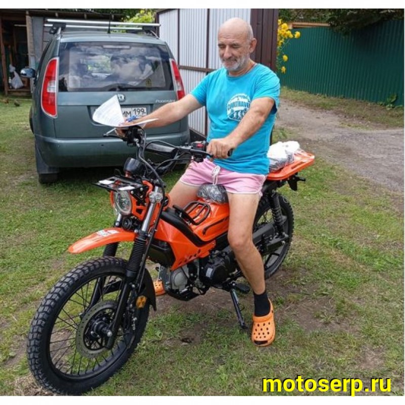 Купить  Мопед MM XTRAIL (ИксТраил - 50)  реплика Honda TRAIL  50сс 4Т, диск/бар. 18"/16". длиннобазн. широкий багажник (шт) 01100 (MM (0 купить с доставкой по Москве и России, цена, технические характеристики, комплектация фото  - motoserp.ru
