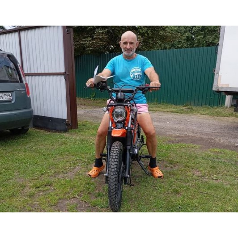 Купить  Мопед MM XTRAIL (ИксТраил - 50)  реплика Honda TRAIL  50сс 4Т, диск/бар. 18"/16". длиннобазн. широкий багажник (шт) 01100 (MM (0 купить с доставкой по Москве и России, цена, технические характеристики, комплектация фото  - motoserp.ru