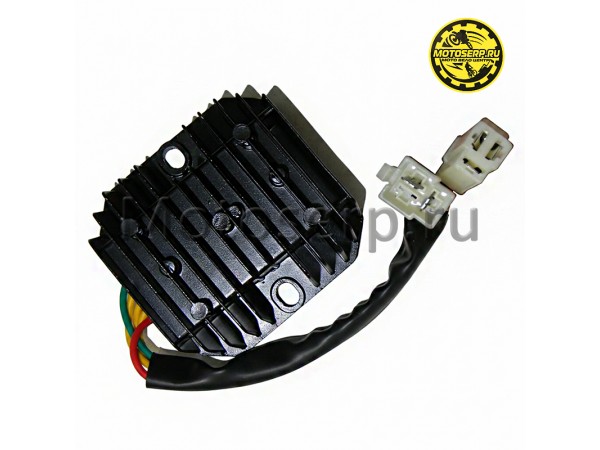 Купить  Реле-регулятор 5 конт.(3+2) CB200, CB250, Racer RC200-250, RC200LT Forester, LIFAN KPT 200 (шт) (TATA 800000291 (LAFAN GIX31600A0A00 купить с доставкой по Москве и России, цена, технические характеристики, комплектация фото  - motoserp.ru