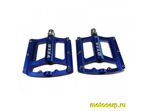 Купить  Педали М14 алюминиевые тип BMX VELO большая платформа, ПРОМ ПОДШИПНИК. (сменный шип) Вело (пар) (Золотник 3032666-1 купить с доставкой по Москве и России, цена, технические характеристики, комплектация фото  - motoserp.ru