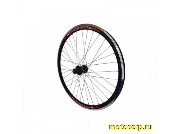 Купить  Колесо 26" двойное заднее под кассету, Disk  с креплен диска на втулке ПРОМ. ПОДШИПНИК Вело (шт) (Золотник 306262612-8 купить с доставкой по Москве и России, цена, технические характеристики, комплектация фото  - motoserp.ru