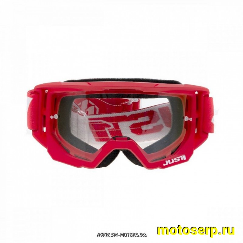 Купить  Очки мото Кросс JUST1 VITRO красный/белый (шт) (SM 604-5515 купить с доставкой по Москве и России, цена, технические характеристики, комплектация фото  - motoserp.ru