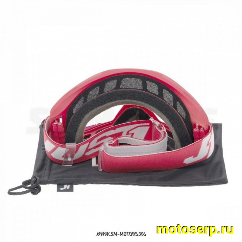 Купить  Очки мото Кросс JUST1 VITRO красный/белый (шт) (SM 604-5515 купить с доставкой по Москве и России, цена, технические характеристики, комплектация фото  - motoserp.ru