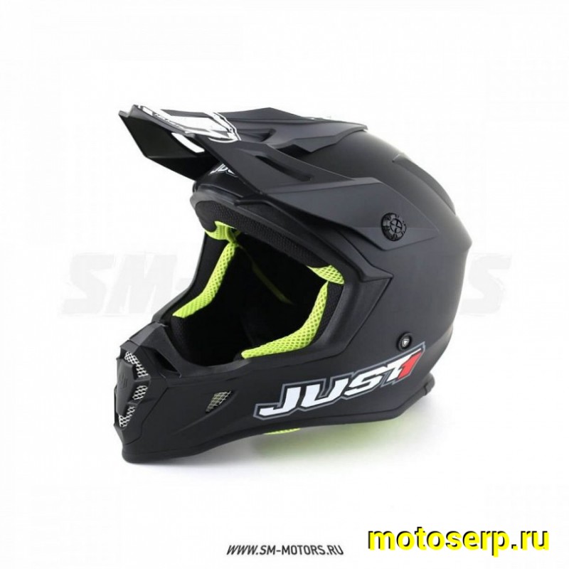 Купить  Шлем Кросс JUST1 J38 KORNER Solid черный матовый  р-р L  (шт) (SM 880-2932 купить с доставкой по Москве и России, цена, технические характеристики, комплектация фото  - motoserp.ru