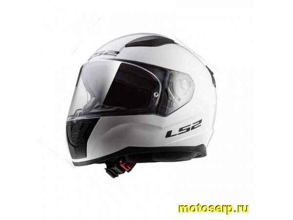 Купить  Шлем закрытый LS2 FF353 RAPID single mono GLOSS WHITE (M) интеграл (шт) (LS2 купить с доставкой по Москве и России, цена, технические характеристики, комплектация фото  - motoserp.ru